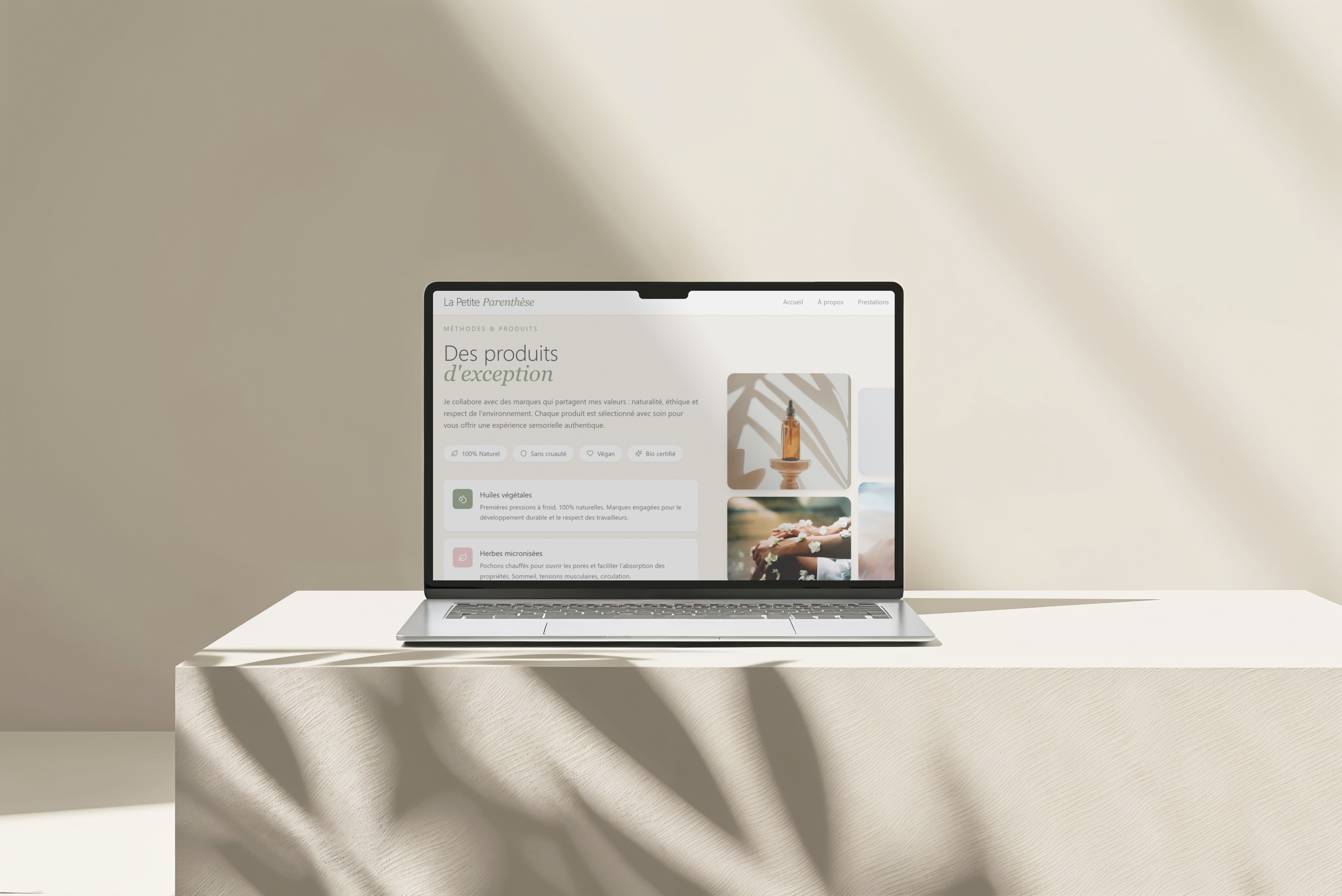 Site vitrine Petite Parenthèse